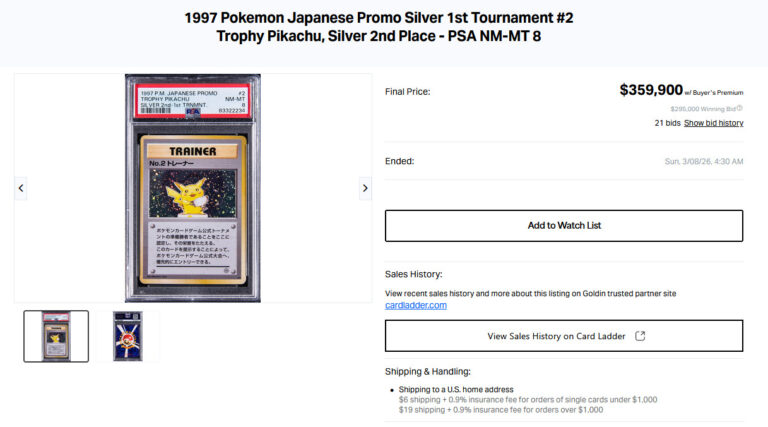 Trophy-Pikachu-No.2-Silver-1st-Tournament-1997-Promo-Pokémon-Karte-Japan-PSA-8-Wert-Preis-2026