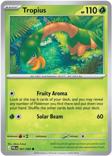 Tropius-001-084-Pitch-Black-Dunkelnacht-Pokémon-Karte-Englisch