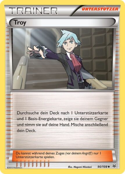 Troy-90-108-XY-Drachenleuchten-Pokémon-Karte-Deutsch-TCG-Sammelkartenspiel