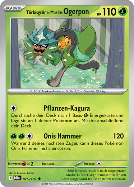 Türkisgrüne-Maske-Ogerpon-026-182-Ewige-Rivalen-Pokémon-Karte-Deutsch-2025
