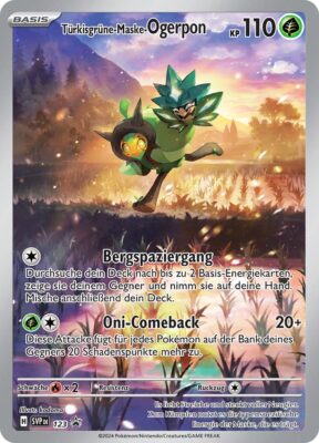 Türkisgrüne-Maske-Ogerpon_SVP-DE-123_Promo-Pokémon-Karte_Maskerade-im-Zwielicht-Trainer-Box_Deutsch