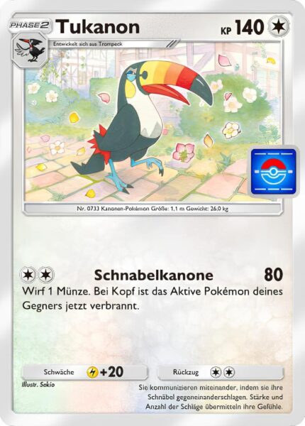 Tukanon-073-P-A-Pokémon-TCG-Sammelkartenspiel-Pocket-Promo-Karte-Deutsch