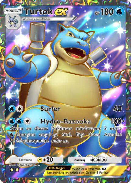 Turtok-256-Pokémon-TCG-Sammelkartenspiel-Pocket-Unschlagbare-Gene-Full-Art-Digitale-Karte-2024