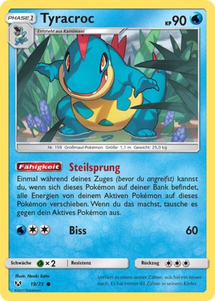 Tyracroc-19-73-Schimmernde-Legenden-Pokémon-Karte-Deutsch-TCG-Sammelkartenspiel