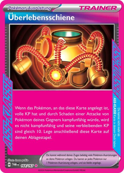 Überlebensschiene_164-167_TWM-DE_Maskerade-im-Zwielicht_ASS-KLASSE_Pokémon-Karte_Deutsch