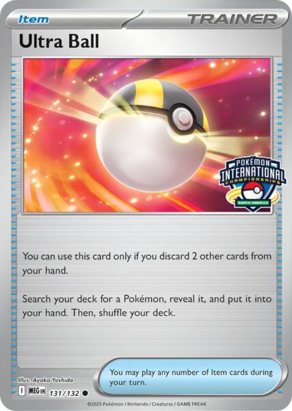 Ultra-Ball-Hyperball-MEG-131-132-NAIC-International-Championships-2026-Promo-Pokémon-Karte-Englisch