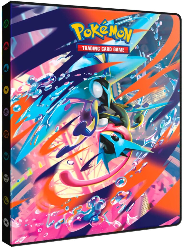 Ultra-PRO-Pokémon-9-Pocket-Portfolio-Sammelalbum-Binder-Wachsendes-Chaos-Rising-Mega-Greninja-Quajutsu-Pyroleo