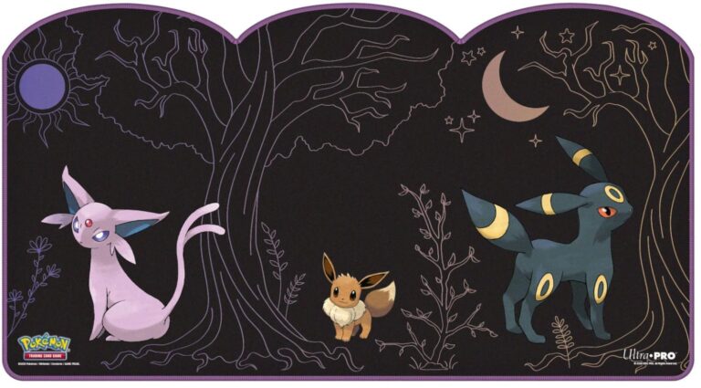 Ultra-PRO-Pokémon-TCG-Die-Cut-Playmat-Spielunterlage-Espeon-Umbreon-Eevee-Psiana-Nachtara-Evoli-2026