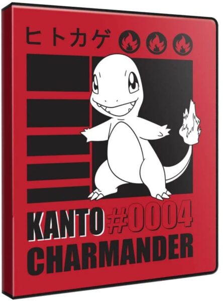 Ultra-Pro-Pokémon-4-Pocket-Portfolio-Sammelalbum-Charmander-Glumanda-Kanto-2025-neu
