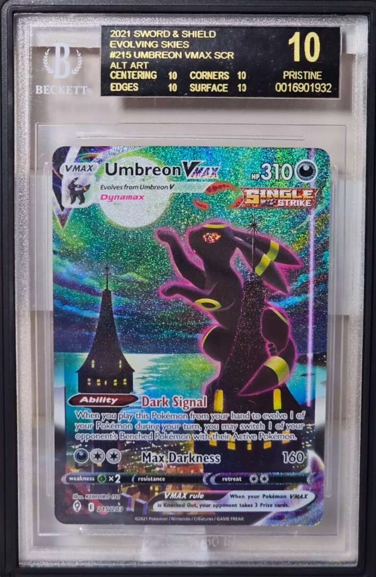 Umbreon-215-203-Evolving-Skies-Pokémon-Karte-BGS-Prisine-10-Black-Label