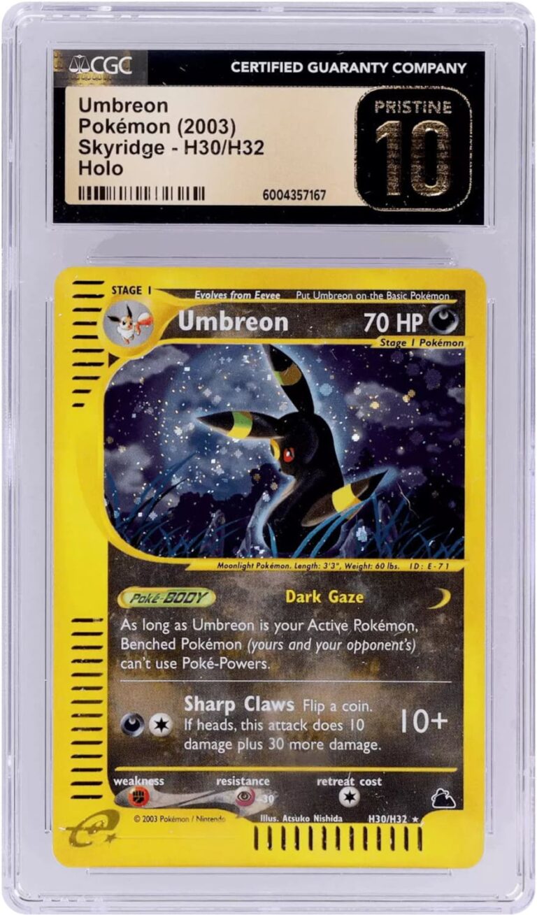Umbreon-H30-H32-Skyridge-Holo-Pokémon-Karte-CGC-Pristine-10-Englisch-TCG
