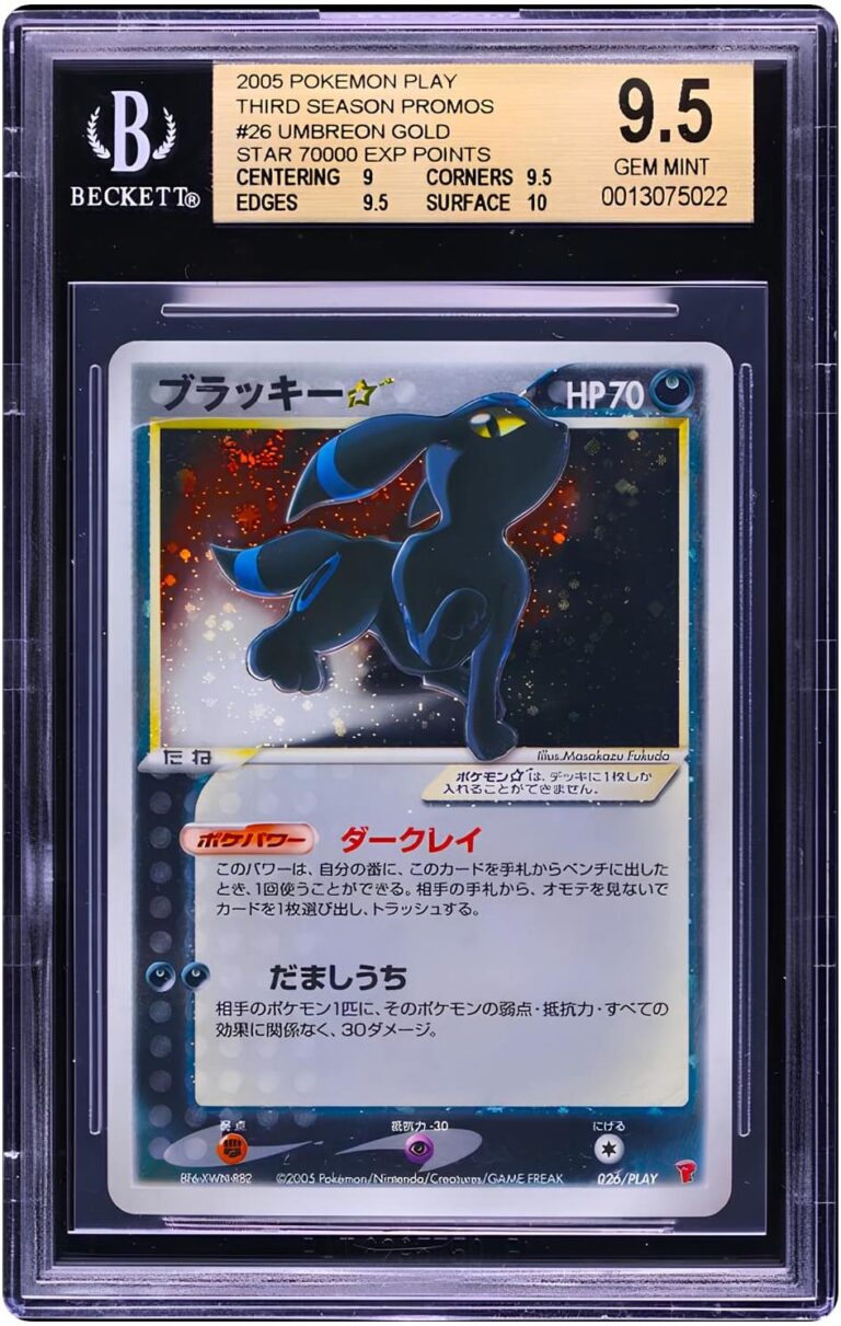 Umbreon-Nachtara-026-PLAY-70000-Points-Promo-Pokémon-Karte-Japan-BGS-9.5