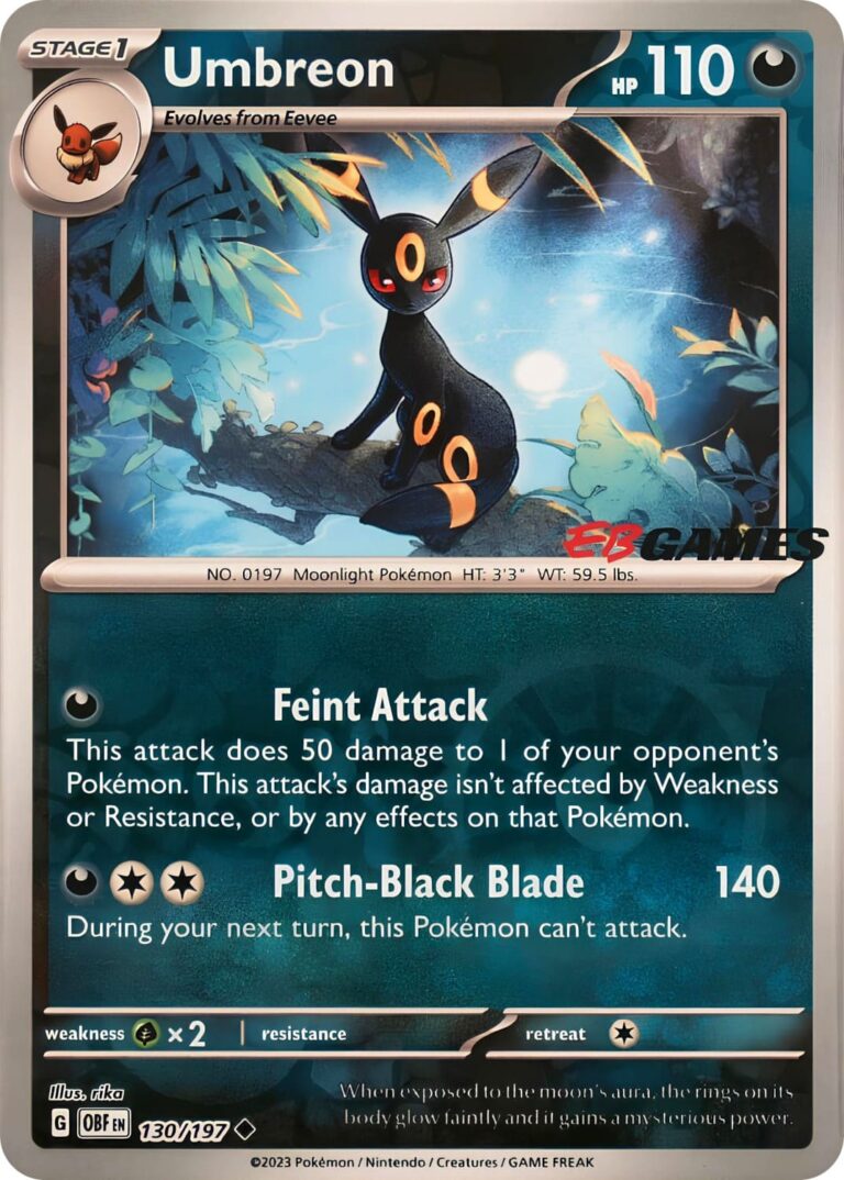 Umbreon-Nachtara-130-197-Obsidian-Flames-Obsidianflammen-EB-Games-Stamped-Promo-Pokémon-Karte-Englisch