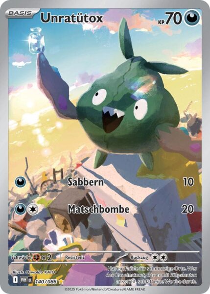 Unratütox-140-086-WHT-DE-Weiße-Flammen-Illustration-Rare-Pokémon-Karte-Karmesin-Purpur-Deutsch