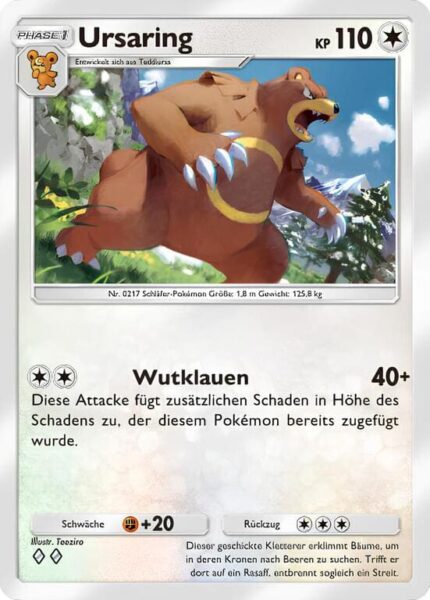 Ursaring-132-155-B3-Pulsierende-Aura-Pokémon-TCG-Sammelkartenspiel-Pocket-Karte-Deutsch