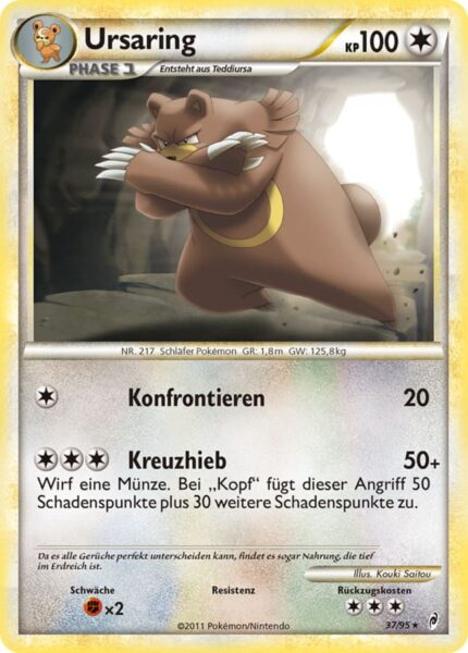 Ursaring-37-95-Ruf-der-Legenden-Pokémon-Karte-Deutsch-TCG-Sammelkartenspiel