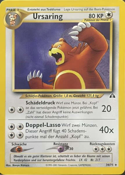 Ursaring_34-75_Neo-Entdeckung-Discovery_Pokémon-Karte_Deutsch