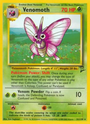 Venomoth-Omot_31-130_Base-Set-2_Pokémon-Karte_Englisch