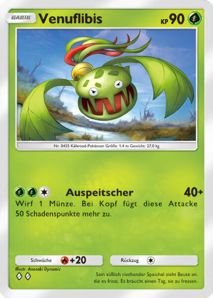 Venuflibis-019-207-Kollision-von-Raum-und-Zeit-Pokémon-TCG-Sammelkartenspiel-Pocket-Karte