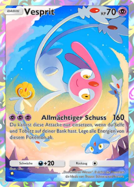Vesprit-166-207-Kollision-von-Raum-und-Zeit-Pokémon-TCG-Sammelkartenspiel-Pocket-Illustration-Rare-Karte