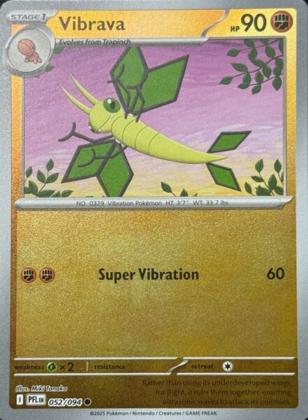 Vibrava-052-094-Phantasmal-Flames-Fatale-Flammen-Pokémon-Karte-Englisch