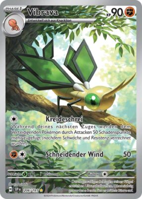 Vibrava-206-191-SSP-DE-Karmesin-Purpur-Stürmische-Funken-Illustration-Rare-Pokémon-Karte-Deutsch-TCG