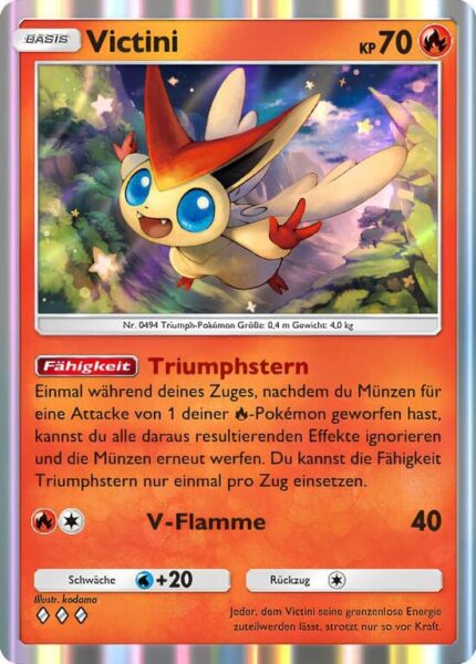 Victini-025-155-B3-Pulsierende-Aura-Pokémon-TCG-Sammelkartenspiel-Pocket-Karte-Deutsch