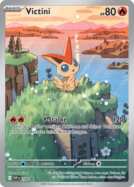 Victini-SVP-DE-208-Black-Star-Promo-Pokémon-Karte-Schwarze-Blitze-Weiße-Flammen