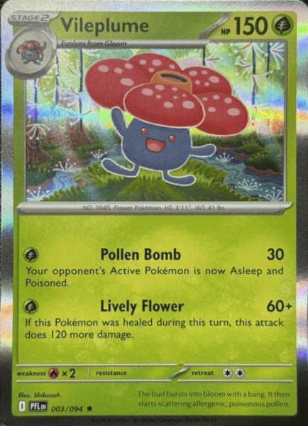 Vileplume-003-094-Phantasmal-Flames-Fatale-Flammen-Pokémon-Karte-Englisch