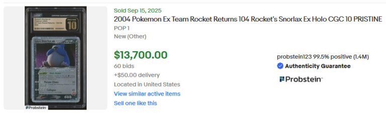 Vintage-Pokémon-Karten-erzielen-Rekordpreise-Höchstwerte-Rockets-Snorlax-ex