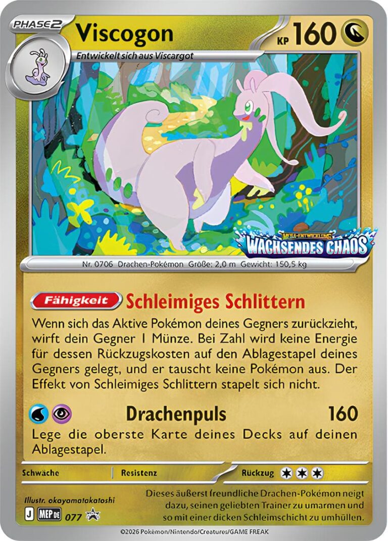 Viscogon-MEP-077-Wachsendes-Chaos-Prerelease-Promo-Pokémon-Karte-Deutsch