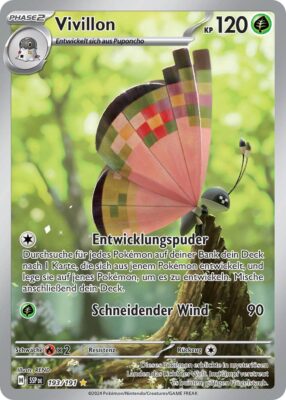 Vivillon-193-191-SSP-DE-Karmesin-Purpur-Stürmische-Funken-Illustration-Rare-Pokémon-Karte-Deutsch-TCG