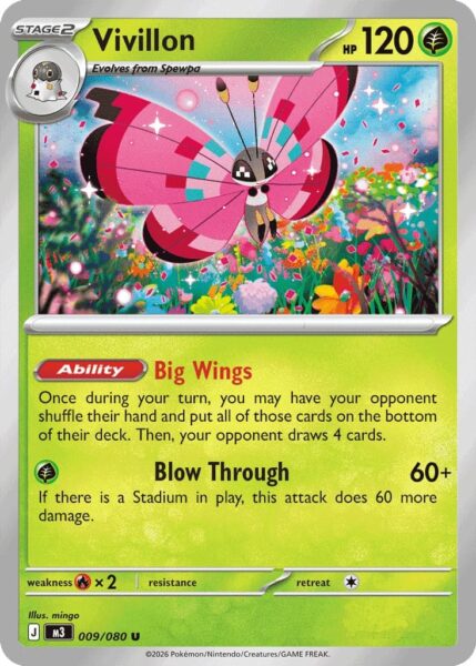 Vivillon-Pokémon-Karte-Perfect-Order-Optimale-Ordnung-Englisch