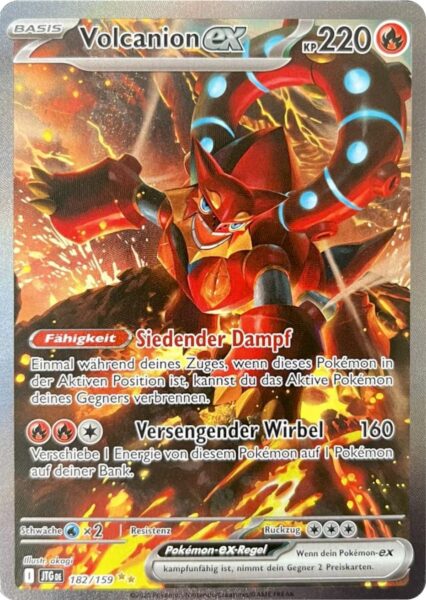 Volcanion-ex-JTG-DE-182-159-Karmesin-Purpur-Reisegefährten-Journey-Special-Illustration-Pokémon-Karte-Deutsch