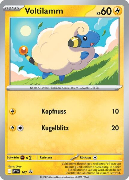 Voltilamm-SVP-DE-107-Black-Star-Promokarte-Pokémon-Karte-TCG-Sammelkartenspiel