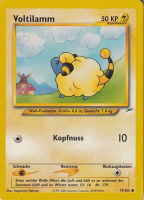 Voltilamm_75-105_Neo-Destiny_Pokémon-Karte_Deutsch