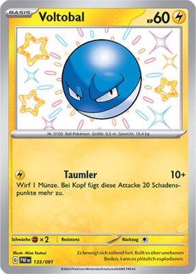Voltobal_133-091_PAF-DE_Shiny_Schillernd_Paldeas-Schicksale_Pokémon-Karte_Deutsch