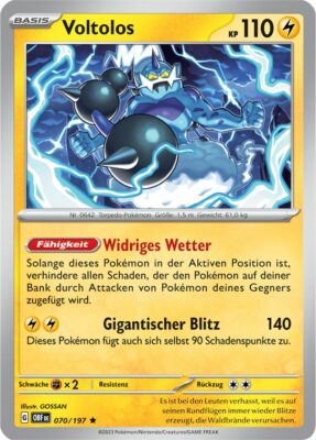 Voltolos_070-197_OBF_Obsidianflammen_Obsidian-Flames_Pokémon-Karte_Deutsch