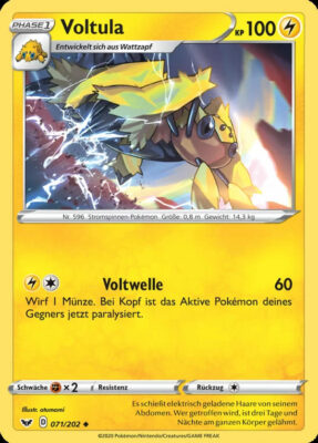 Voltula-071-Schwert-Schild-Pokémon-Karte