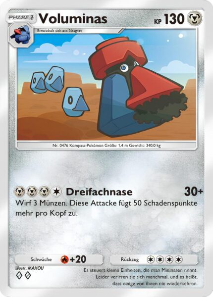 Voluminas-118-207-Kollision-von-Raum-und-Zeit-Pokémon-TCG-Sammelkartenspiel-Pocket-Karte