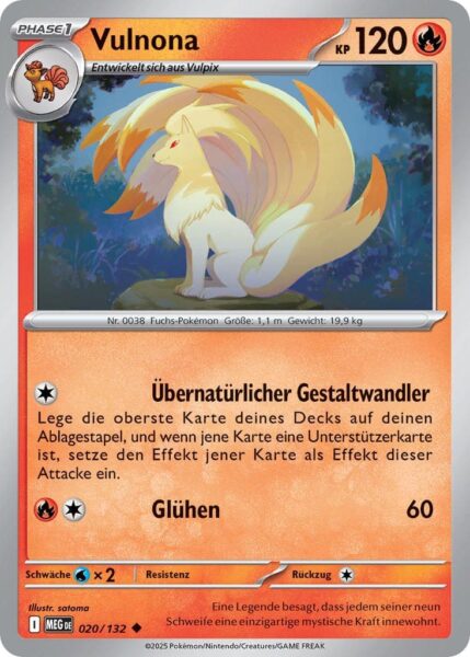 Vulnona-020-132-MEG-DE-Mega-Entwicklung-Pokémon-Karte-Deutsch