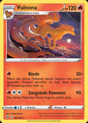 Vulnona-025-Clash-der-Rebellen-Pokémon-Karte