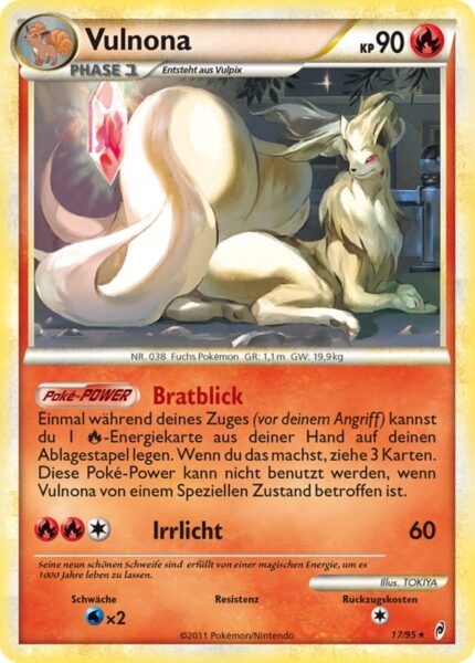 Vulnona-17-95-Ruf-der-Legenden-Pokémon-Karte-Deutsch-TCG-Sammelkartenspiel