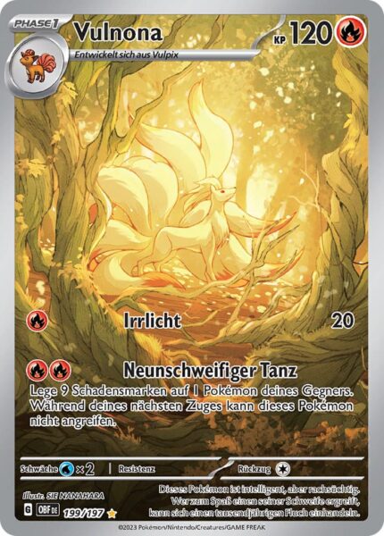 Vulnona-199-197-Obsidianflammen-Illustration-Rare-Pokémon-Karte-TCG-Sammelkartenspiel