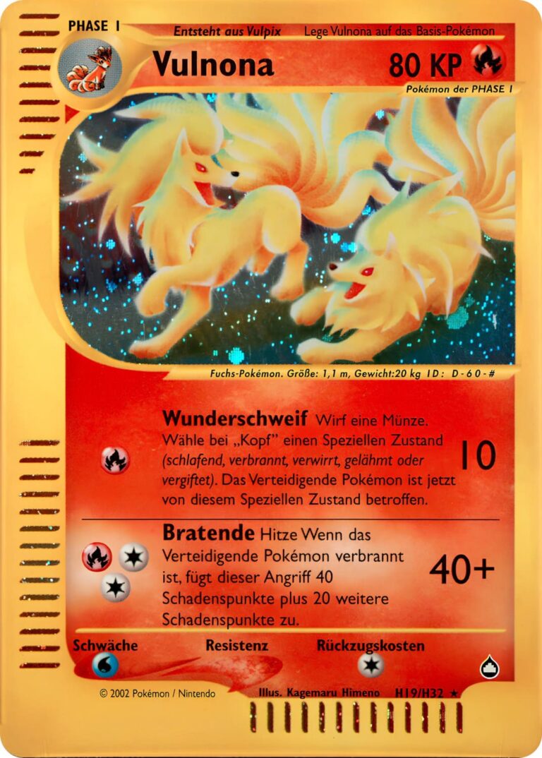 Vulnona-H19-H32-Aquapolis-Holo-Pokémon-Karte-Deutsch-2002