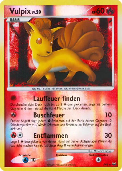 Vulpix-SH6-Shiny-Holo-Pokémon-Karte-Platin-Deutsch-2009
