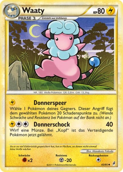 Waaty-43-95-Ruf-der-Legenden-Pokémon-Karte-Deutsch-TCG-Sammelkartenspiel
