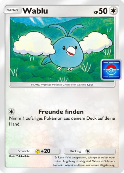 Wablu-017-P-B-Promo-Karte-Pokémon-TCG-Sammelkartenspiel-Pocket-Deutsch