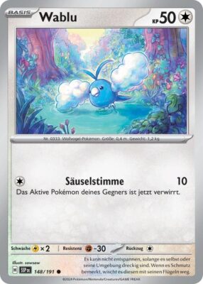 Wablu-148-191-SSP-DE-Karmesin-Purpur-Stürmische-Funken-Pokémon-Karte-Deutsch-TCG