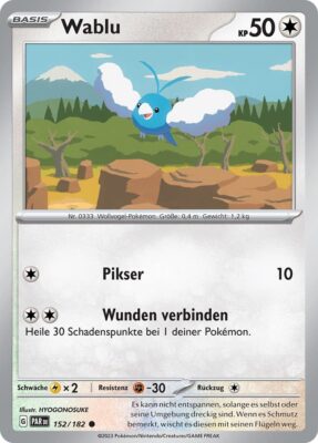 Wablu-152-182-Paradoxrift-Pokémon-Karte-Deutsch